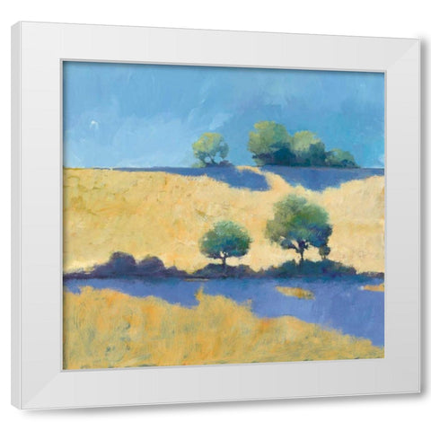 Shadows White Modern Wood Framed Art Print by Tillmon, Avery