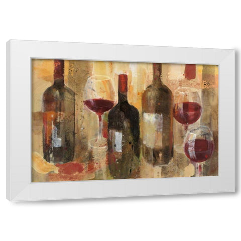 Festa I v2 White Modern Wood Framed Art Print by Hristova, Albena