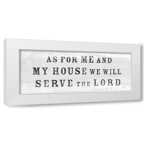 Signs of Faith IV White Modern Wood Framed Art Print by Schlabach, Sue