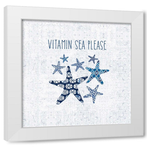 Sunday on the Coast VI White Modern Wood Framed Art Print by Pela