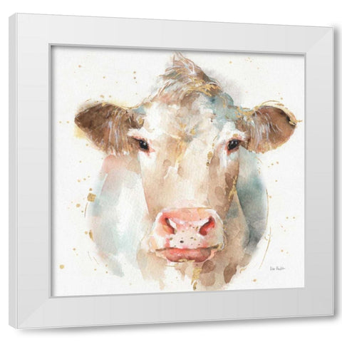 Farm Friends II White Modern Wood Framed Art Print by Audit, Lisa