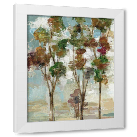 Serene Forest II White Modern Wood Framed Art Print by Vassileva, Silvia