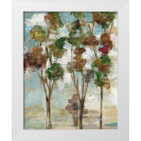 Serene Forest II White Modern Wood Framed Art Print by Vassileva, Silvia