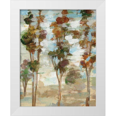 Serene Forest III White Modern Wood Framed Art Print by Vassileva, Silvia