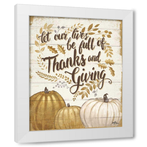 Grateful Season IV White Modern Wood Framed Art Print by Penner, Janelle