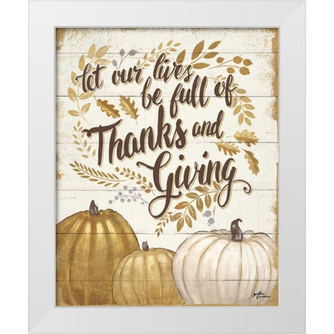 Grateful Season IV White Modern Wood Framed Art Print by Penner, Janelle