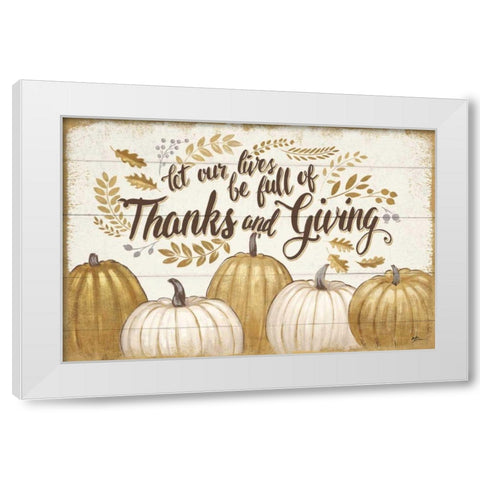 Grateful Season V White Modern Wood Framed Art Print by Penner, Janelle