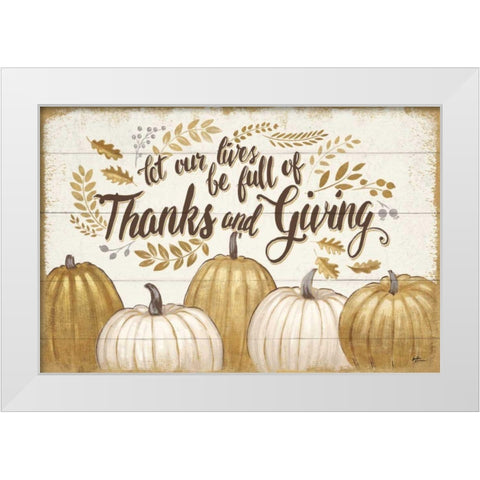 Grateful Season V White Modern Wood Framed Art Print by Penner, Janelle