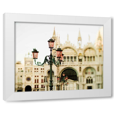 A Venetian Concerto White Modern Wood Framed Art Print by Bevan, Keri