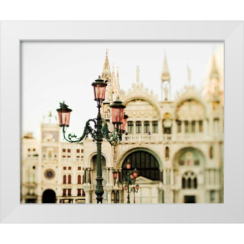 A Venetian Concerto White Modern Wood Framed Art Print by Bevan, Keri