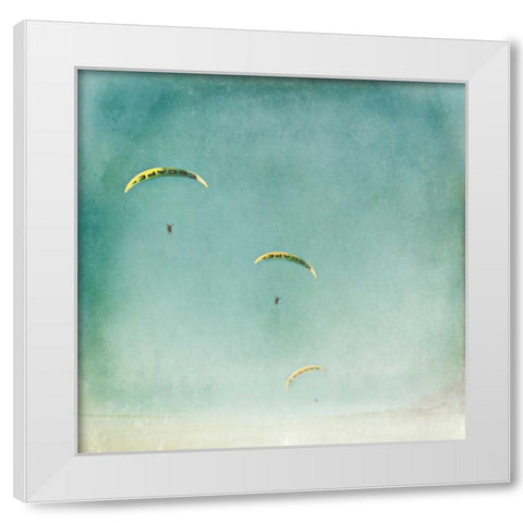 The Escape White Modern Wood Framed Art Print by Bevan, Keri