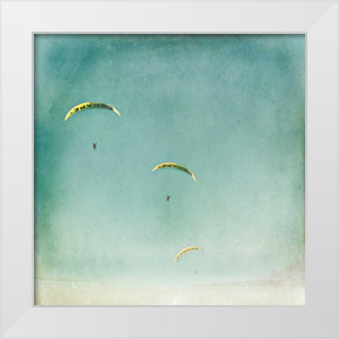 The Escape White Modern Wood Framed Art Print by Bevan, Keri