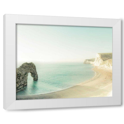 The Jurassic Coast White Modern Wood Framed Art Print by Bevan, Keri