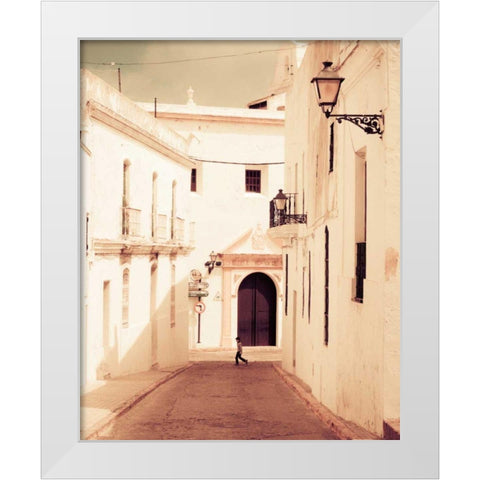 White Magic White Modern Wood Framed Art Print by Bevan, Keri