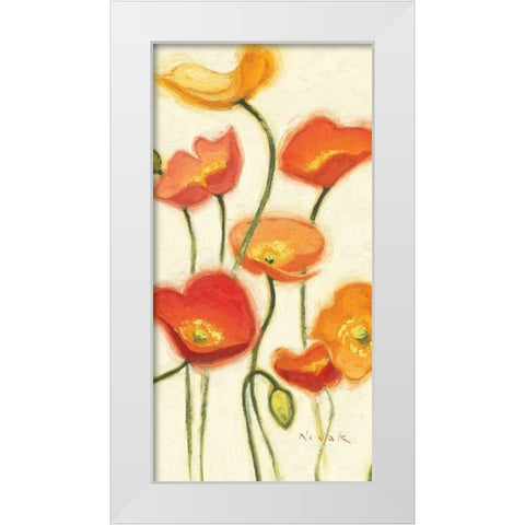 Enlightened Spirits III White Modern Wood Framed Art Print by Novak, Shirley