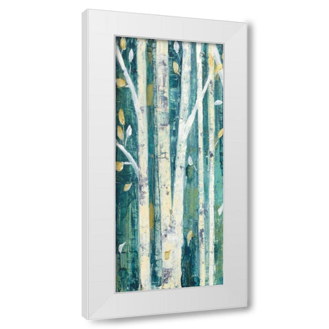 Birches in Spring Panel I White Modern Wood Framed Art Print by Purinton, Julia