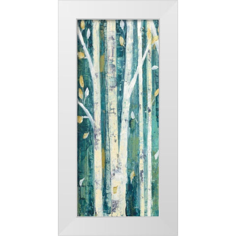 Birches in Spring Panel I White Modern Wood Framed Art Print by Purinton, Julia