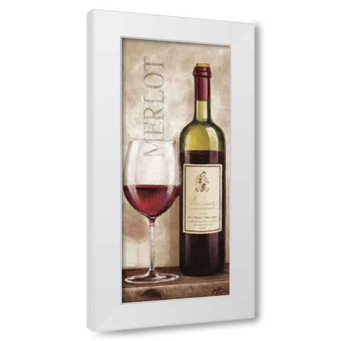 Wine in Paris V White Modern Wood Framed Art Print by Penner, Janelle