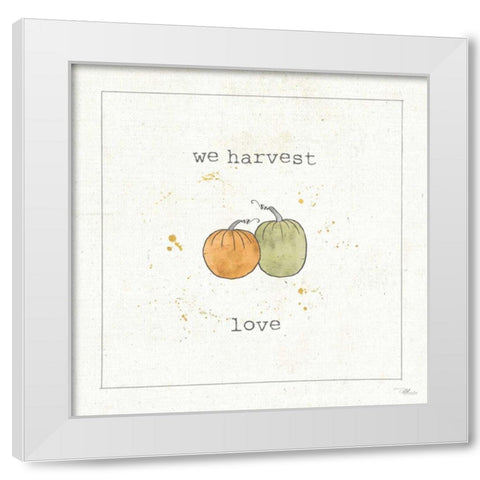 Harvest Cuties I White Modern Wood Framed Art Print by Pela Studio