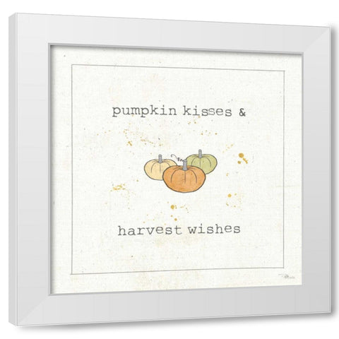 Harvest Cuties III White Modern Wood Framed Art Print by Pela Studio