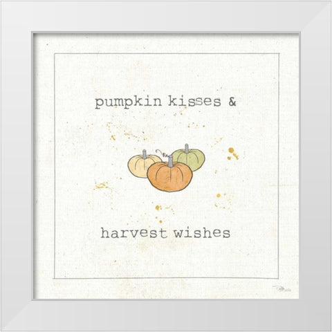 Harvest Cuties III White Modern Wood Framed Art Print by Pela Studio