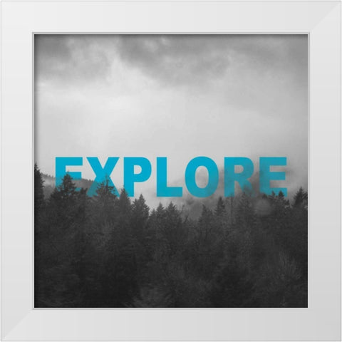 Bold Adventures II White Modern Wood Framed Art Print by Marshall, Laura