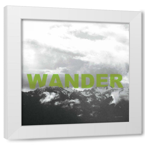 Bold Adventures III White Modern Wood Framed Art Print by Marshall, Laura