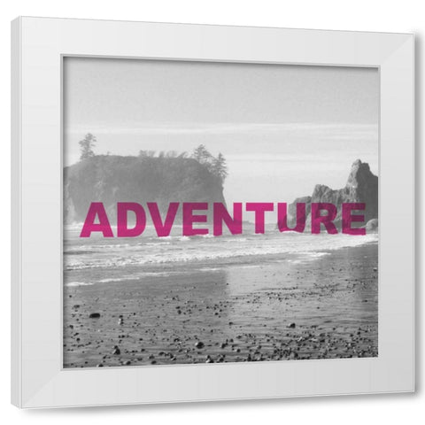 Bold Adventures V White Modern Wood Framed Art Print by Marshall, Laura