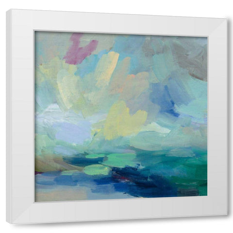 Storm I White Modern Wood Framed Art Print by Vassileva, Silvia