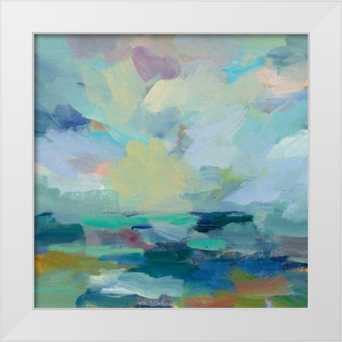 Storm II White Modern Wood Framed Art Print by Vassileva, Silvia