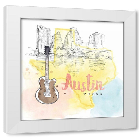 US Cities I White Modern Wood Framed Art Print by Grove, Beth