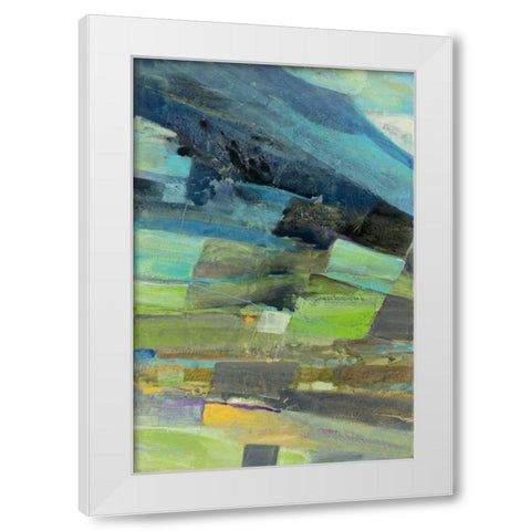 View of the Coast I White Modern Wood Framed Art Print by Hristova, Albena