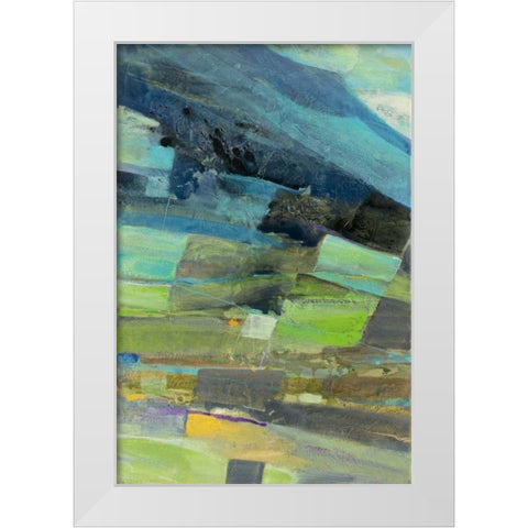 View of the Coast I White Modern Wood Framed Art Print by Hristova, Albena