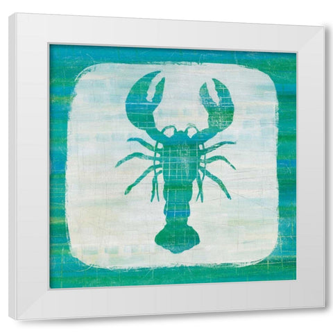 Ahoy II Blue Green White Modern Wood Framed Art Print by Averinos, Melissa