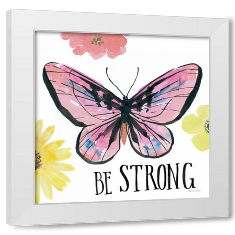 Beautiful Butterfly I White Modern Wood Framed Art Print by Miller, Sara Zieve