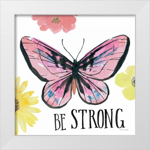 Beautiful Butterfly I White Modern Wood Framed Art Print by Miller, Sara Zieve