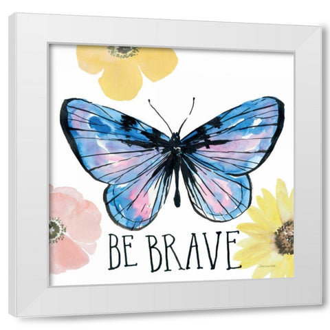 Beautiful Butterfly IV White Modern Wood Framed Art Print by Miller, Sara Zieve