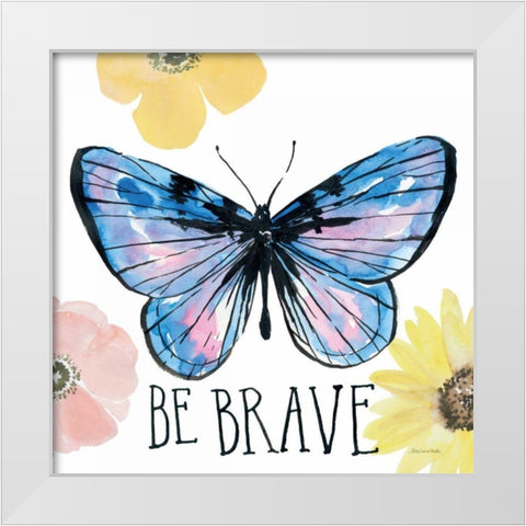 Beautiful Butterfly IV White Modern Wood Framed Art Print by Miller, Sara Zieve