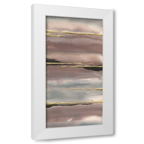 Gilded Morning Fog III Gold White Modern Wood Framed Art Print by Paschke, Chris