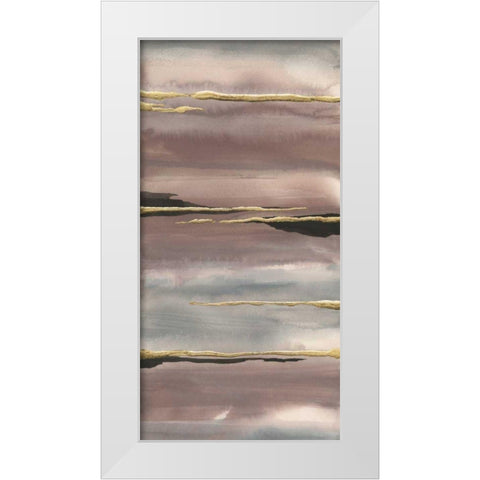 Gilded Morning Fog III Gold White Modern Wood Framed Art Print by Paschke, Chris