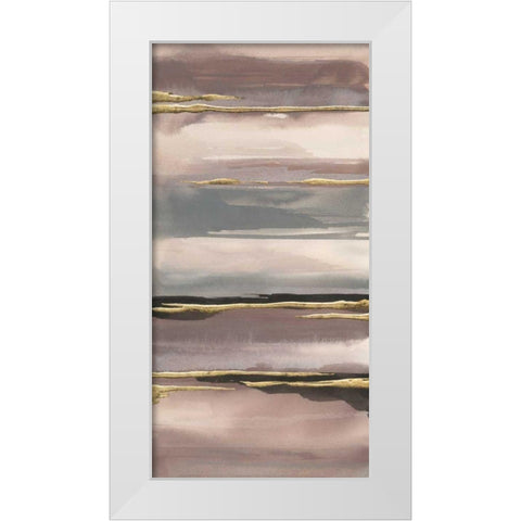 Gilded Morning Fog IV Gold White Modern Wood Framed Art Print by Paschke, Chris