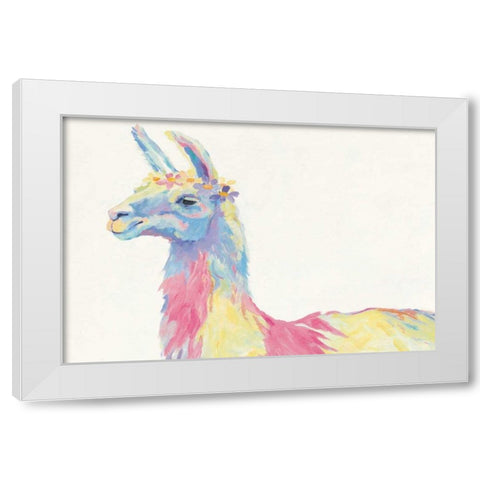 Ophelia Crop with Flowers White Modern Wood Framed Art Print by Tillmon, Avery