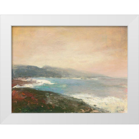 Lands End White Modern Wood Framed Art Print by Purinton, Julia