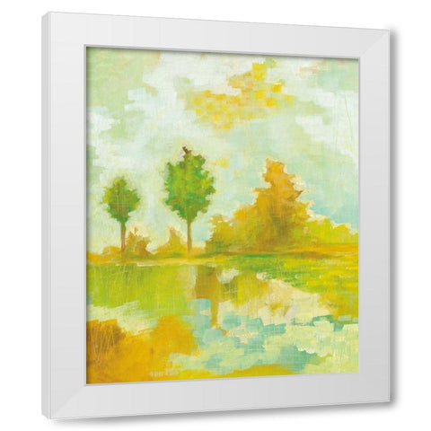 Golden Hour II White Modern Wood Framed Art Print by Averinos, Melissa