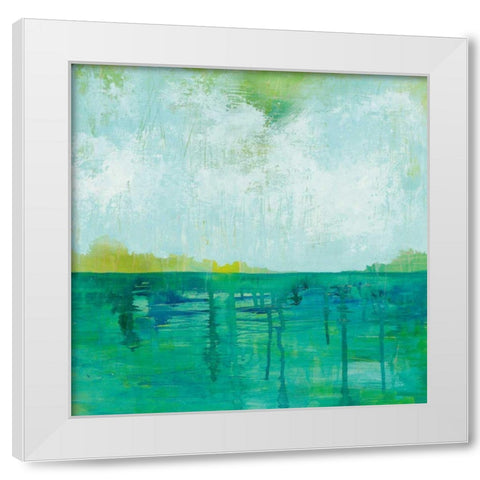 To the Shore White Modern Wood Framed Art Print by Averinos, Melissa