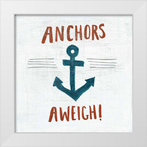 Ahoy VI White Modern Wood Framed Art Print by Averinos, Melissa