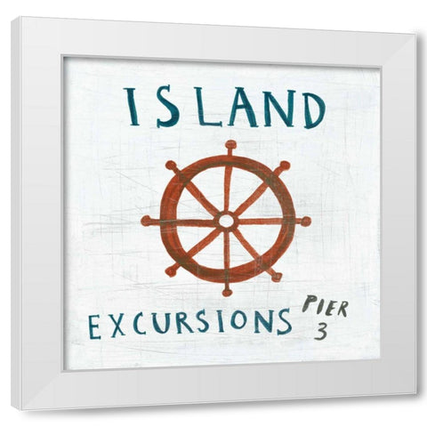 Ahoy VIII White Modern Wood Framed Art Print by Averinos, Melissa