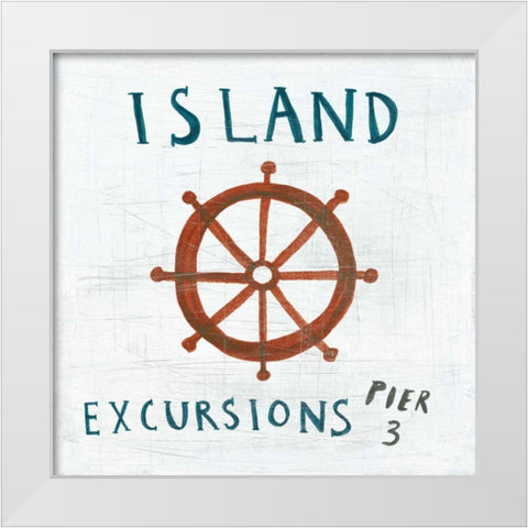 Ahoy VIII White Modern Wood Framed Art Print by Averinos, Melissa