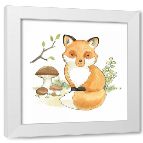 Baby Woodland I White Modern Wood Framed Art Print by Grove, Beth