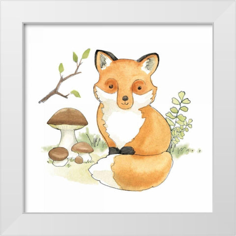 Baby Woodland I White Modern Wood Framed Art Print by Grove, Beth